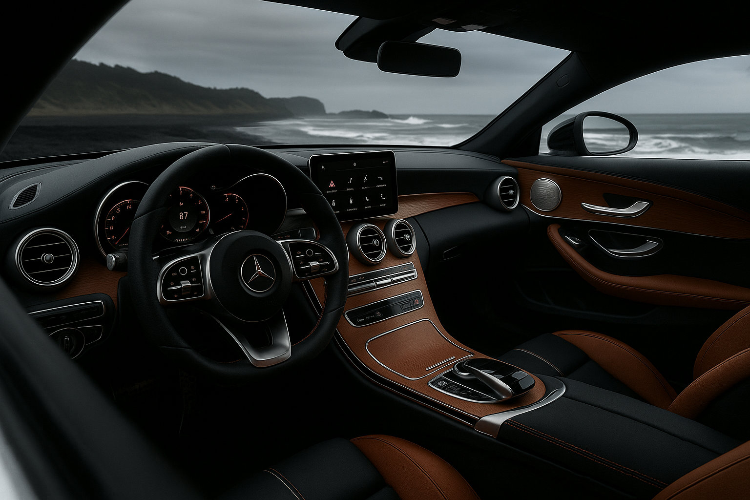 interior of super car